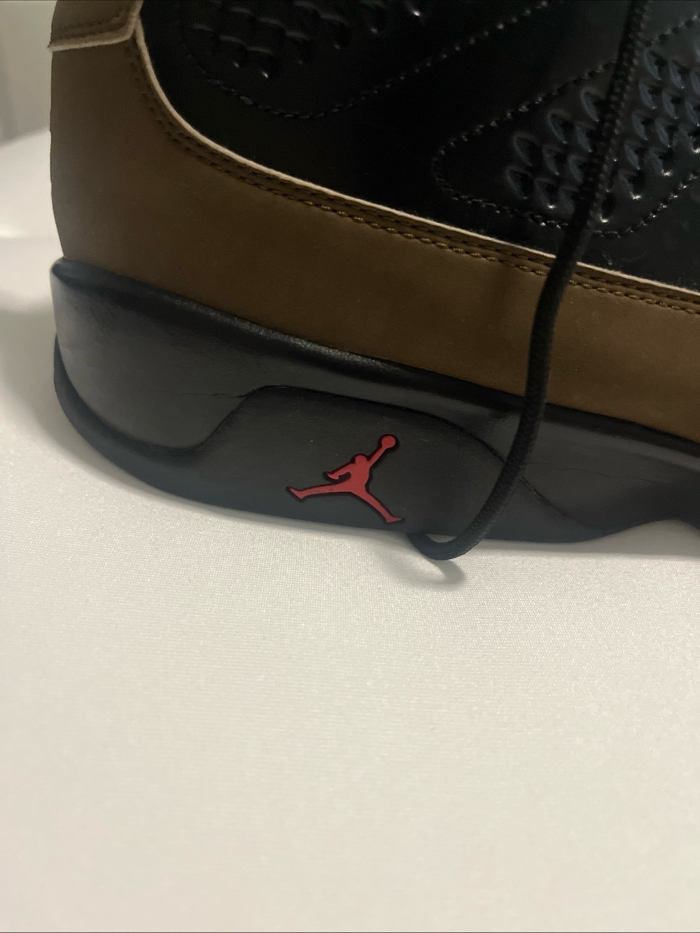 Air Jordan 9 Olive Black Sneakers, Size 14 No Insole (2012 Release) - Picture 8 of 9
